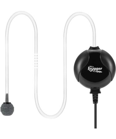 Hygger Quiet Aquarium Oxygen Pump - Ultra Quiet 33dB | 1.5W Power | 420ml/m | Ideal for Fish Pools & Nano Aquariums - Black - Buy Online on GoSupps.com
