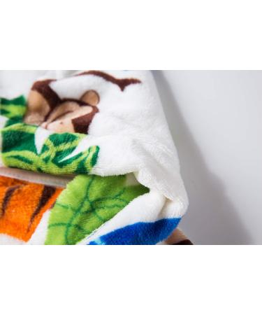 XINNE Soft Bathrobe for Boys & Girls - Cute Zoo Pattern Toddler Flannel Hoodie Pajamas Sleepwear 120/5T - Buy Online on GoSupps.com