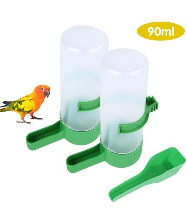 4-Pack Automatic Bird Feed & Water Dispenser - Ideal for Parrots & Budgies - 90ml Containers for Cages - Buy Online on GoSupps.com