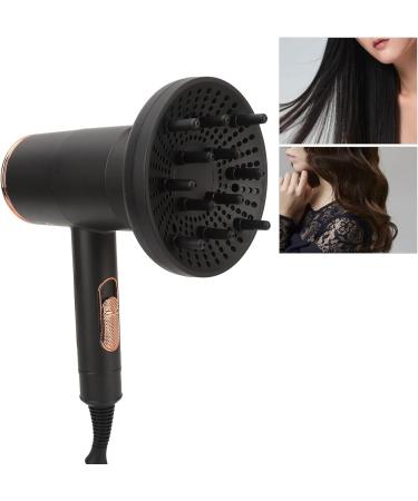 Hair Dryer with Diffuser Blow Dryer with Nozzle for Fast Drying Ionic Salon Hair Dryer High Power Ionic Low Radiation Constant Temperature Hair Blow Dryer (US Plug 110V) - Buy Online on GoSupps.com
