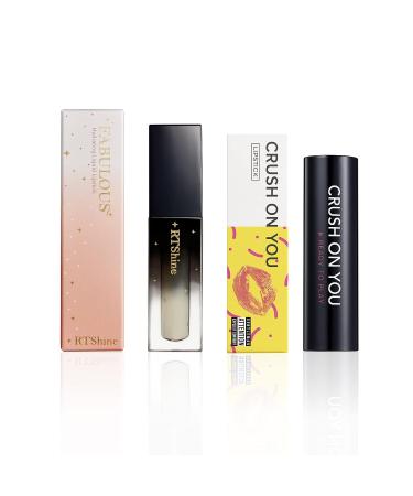 CRUSH ON YOU Matte Vegan Lipstick Set + Clear Lip Glow - Close to You & Love Yourself - Buy Online on GoSupps.com