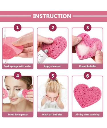 10 Count Compressed Facial Sponges - 100% Natural Cellulose for Cleansing Exfoliating and Makeup Removal | Reusable Spa Pads for Estheticians - Buy Online on GoSupps.com