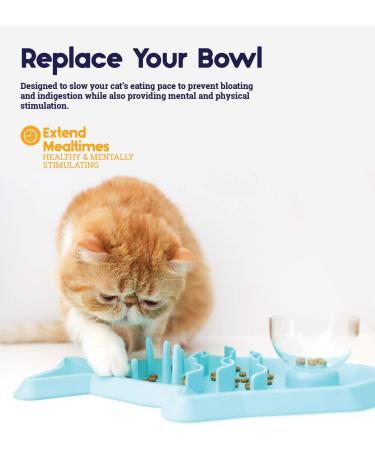 Petstages Hunt N' Snack Mat - Interactive Slow Feeder Cat Game | Engaging Puzzle for Cats - Buy Online on GoSupps.com