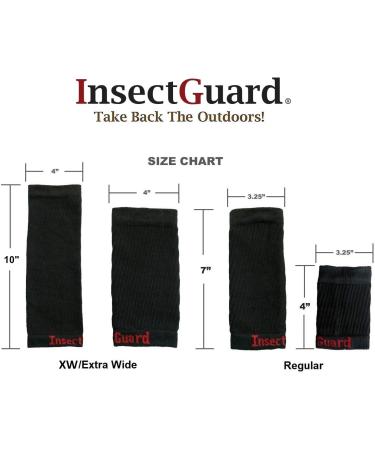 InsectGuard Permethrin Treated Tick Gaiters/Sleeves - 7 Inch - Black - Insect Repellent for Mosquitoes, Flies, Chiggers - One Size Fits All - Buy Online on GoSupps.com