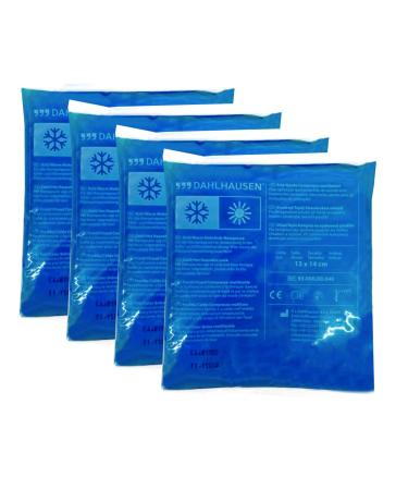 4 PIECES cold-warm compresses 13 x 14 cm cooling pad compress cold pad gel pad with fleece cover
