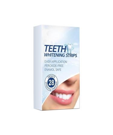 Premium Line Teeth Whitening Strips - tooth whitening without tooth sensitivity peroxide -free - quick effect - safe for tooth enamel 14/28 white strips (28PC)