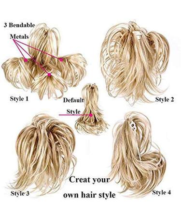 Ponytail Hair Extension 11-12 Inch - Clip In Adjustable Curly Wavy Synthetic Hair for Women - International Shipping Available - Buy Online on GoSupps.com