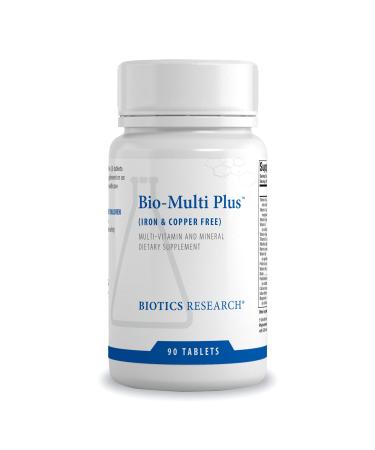 Biotics Research Bio-Multi Plus Iron & Copper Free Multivitamin, Chelated Minerals, Emulsified Fat Soluble Vitamins, Iron Free, Copper Free, High antioxidants, SOD, Catalase 90 Count - Buy Online on GoSupps.com