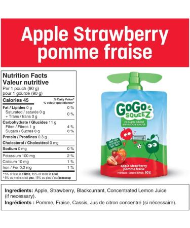 GoGo squeeZ Fruit Sauce Variety Pack Pineapple Passion Fruit Strawberry Pear Mango No Sugar Added. 90g per pouch Pack of 20 - Buy Online on GoSupps.com