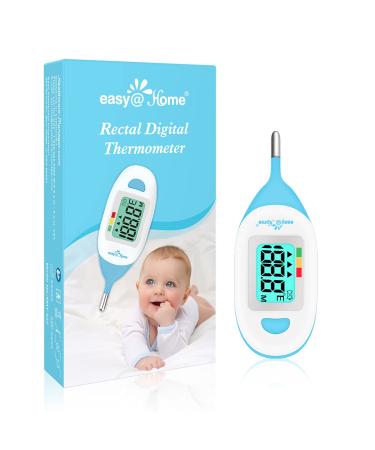 Baby Rectal Thermometer with Fever Indicator - EasyHome Perfect Newborn and Infant Digital Thermometer with LCD Display Reading Body Temperature-Kid and Baby Item with Accurate Fast Reading - EMT-027 - Buy Online on GoSupps.com