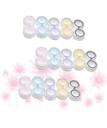Buy Plafope 45 Refreshed Travel Containers - Transparent Contact Lens Storage Box Kit | Linsen-Organizer Duplex-Box (5.7x2.8cm) - 3PCs | International Shipping Available - Buy Online on GoSupps.com