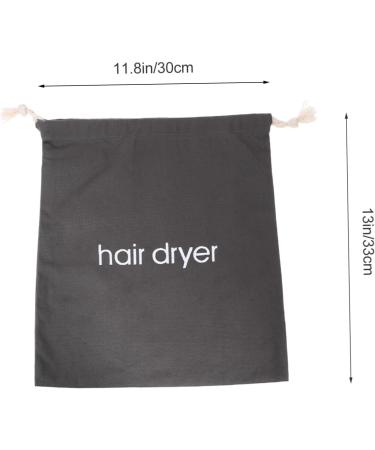 SKISUNO Hair Dryer Bag Travel 1pc Hair Dryer Storage Bag Travel Storage Box Barreled Hair Dryers Accessories 33x30cm Dark Grey - Buy Online on GoSupps.com