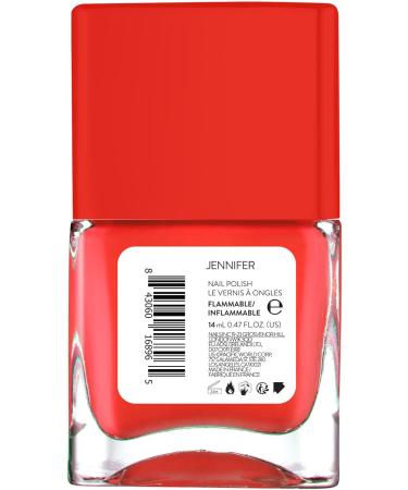  Nails Inc Nails Inc Topless Jennifer (Coral Red) - UV-Free Gel Nail Polish - 1-Step Manicure with Approximately 8 Days of Wear - Quick Drying - Vegan & 21-Free - For Kids & Adults - No Base Coat Required - Buy Online on GoSupps.com