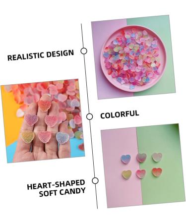 SAFIGLE 60pcs Simulation Gummies Candy Models Candies Hairpin Resin Cream - Buy Online on GoSupps.com