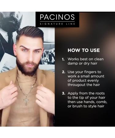 Pacinos Signature Clay Hair Paste - Firm Hold Styling Wax for All Hair Types - 4 Oz - International Shipping Available - Buy Online on GoSupps.com