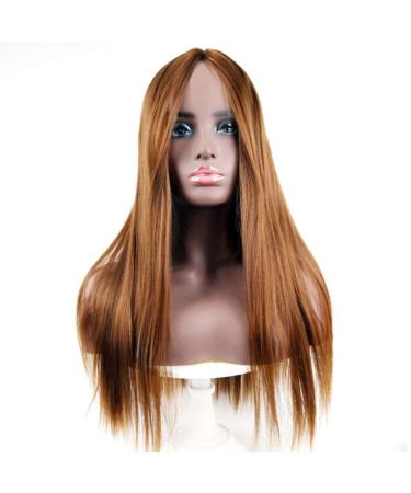 Saupa Wig Wig Wig Glatt Human Hair Wig Lang Glatt Power for women lace front wig for women Kinky Curly Hair Wig Lang smooth heat-resistant yellow