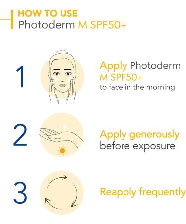 Bioderma Photoderm M SPF 50+ Sunscreen Golden Tinted Moisturiser for Dark Dpots Hyperpigmentation and Melasma 40ml - Buy Online on GoSupps.com