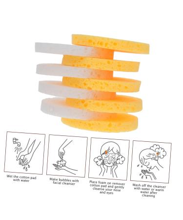 100 Pcs Face Wash Cleaning Puffs - Rounded Cosmetics Cleaning Tool for Skincare - Buy Online on GoSupps.com