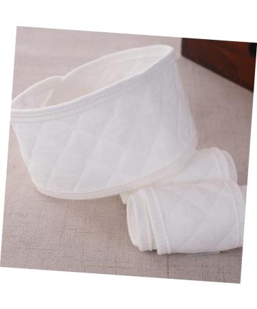 Healeved 4pcs Umbilical Cord Navel Belly Bands for Newborn Baby - Pure Cotton Belly Protector - White - 43X8CM - Buy Online on GoSupps.com