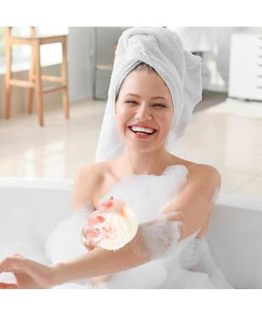 FRCOLOR 3pcs Bath Shower Loofahs - Long Exfoliating Sponges Body Scrubber for Women & Men | Ideal for Relaxing Spa Experience - Buy Online on GoSupps.com