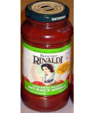 Francesco Rinaldi No Salt Added Pasta Sauce-23.5 oz. 23.5 Ounce (Pack of 1)