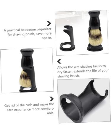 Minkissy 4-Piece Razor Stand Holder Set Durable Shaving Brush & Safety Razor Holder for Men | Ideal Beard Brush Storage & Cosmetic Organizer - Buy Online on GoSupps.com