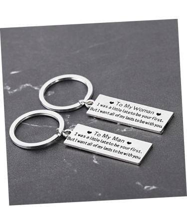 Besportble 2-Part Couples Keychain Set | Perfect Valentine s Day Gift | Unique Keychain Gifts for Couples | Silver Keychains for Him & Her - Buy Online on GoSupps.com