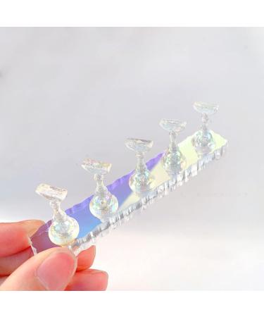 Asukohu Nail Holder Practice Nail Art Nail Holder For Acrylic Nails Painting Nails Practice Display Stand Acrylic Nail Nail Art Display Stand Clear - Buy Online on GoSupps.com