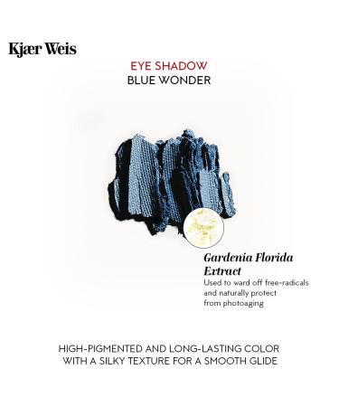 Kjaer Weis Blue Wonder Powder Eye Shadow - Organic, Blendable & Long Lasting. Cruelty Free Clean Makeup - Buy Online on GoSupps.com