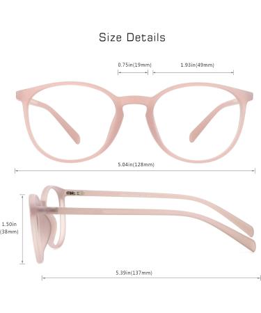 Buy Vision Global Blue Light Blocker Glasses for Women - Stylish Square/Oval Frame Anti-Eye Load Glare-Free (Dinah Rosa C4) - International Shipping Available - Buy Online on GoSupps.com