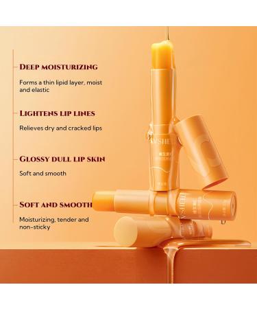 Vitamin C Anti-Chapping Moisturizing Lip Butter Multi-Purpose Glossy Lip Balm Vitamin C Lip Balm Lip Primer for Women Plumper Gentle Lip Serum Exfoliation - Buy Online on GoSupps.com