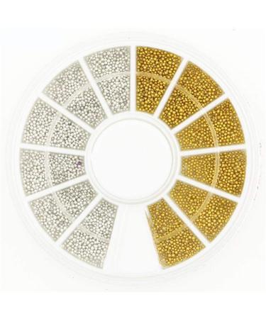 Nail Art Caviar Gold Silver Beads Pearls 3D DIY Punk Rivet Gems Manicure Beads Jewels Decoration for Women Manicure
