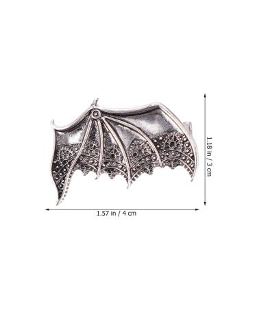 FRCOLOR Gothic Metal Bat Wings Hair Clip 2pcs for Halloween Party Costume - Silver - Buy Online on GoSupps.com