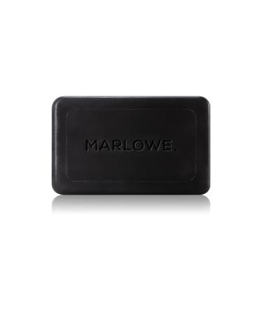 MARLOWE. Charcoal Face & Body Soap Bar No. 106 (7oz) | Best Cleansing & Detoxifying Bar for Men | Includes Natural Extracts  Shea Butter & Willow Bark | Amazing Scent 7 Ounce (Pack of 1)