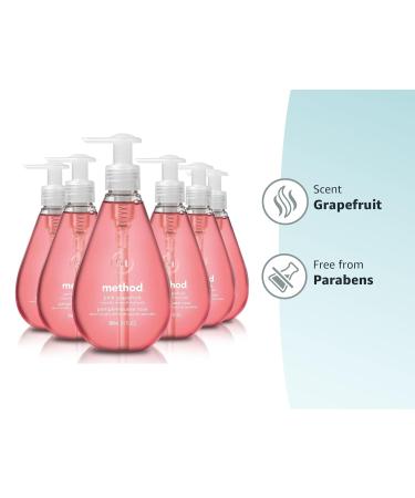 Method Biodegradable Pink Grapefruit Gel Hand Soap 12 Fl Oz (Pack of 6) - Buy Online on GoSupps.com