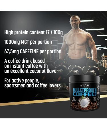 Activlab BULLETPROOF COFFEE DRINK 150g - Strong Coffee with MCT Oil and Coconut Flavor | Ketogenic Diet - Buy Online on GoSupps.com