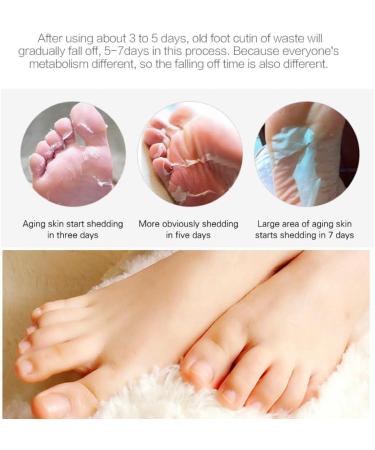Foot Peel Mask 4 Pairs Natural Aloe Vera Gel Foot Mask-Foot Peel Mask For Hard Skin Footner Exfoliating Sock-Feet Hard Skin Remover-Plantifique Foot Peel Mask-Baby Feet Foot Peel (Aloe Vera) - Buy Online on GoSupps.com