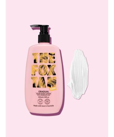 Shop The Fox Tan Gradual Glow Body Lotion - Vegan Self-Tanning Moisturizer with Hyaluronic Acid for Streak-Free Tan | 300mL - International Shipping Available - Buy Online on GoSupps.com
