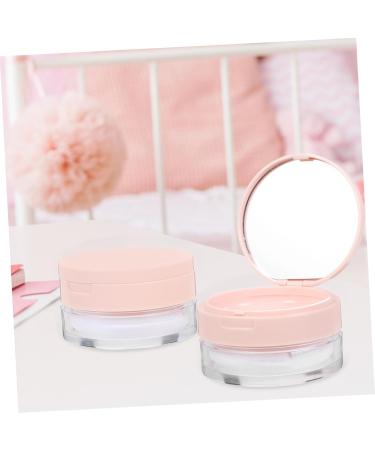 FOMIYES Box Makeup Cases Small Makeup Organizer Makeup Powder Puffs Powder Case with Mirror Powder Size 1 Pink - Buy Online on GoSupps.com