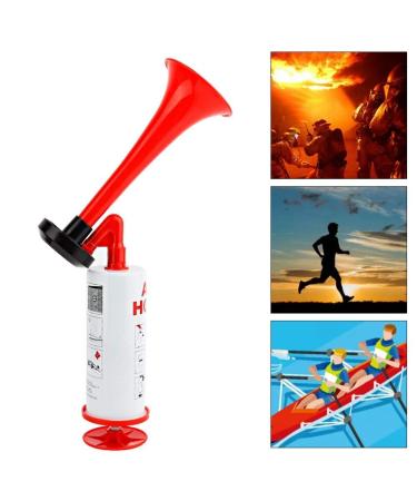 2PCS Air Horn Pump Handheld Aluminum+ABS Loud Sound Hand Held Signal Horn Boat Safety for Car Marine Boat Sports Events Camping Universal