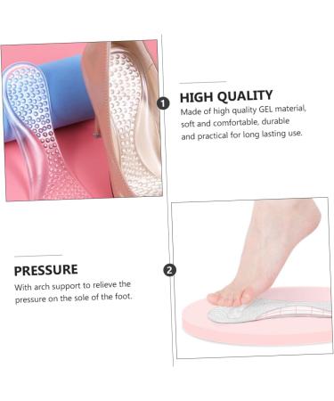 NOLITOY Non-Slip Massage Mat Insoles 6 Pairs Gel Arch Support Cushions for Ladies' Shoes | Ultimate Foot Care & Comfort Inserts - Buy Online on GoSupps.com