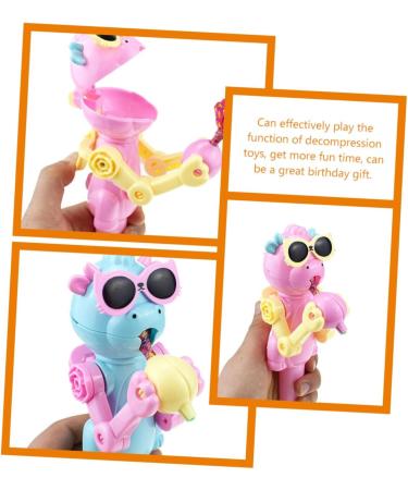 LALADEFIEE 6pcs Lollipop Robot Toy Lollipop Storage To-y Lollipop Case Holder Creative Eat Lollipop Ups Plastic - Buy Online on GoSupps.com