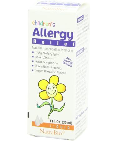 NatraBio Children's Allergy Relief - Non-Alcohol Liquid Formula (1 fl oz) - Safe & Effective - Buy Online on GoSupps.com