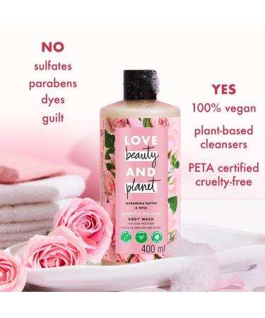 Murumuru Butter & Rose Body Wash | Moisturizing Cr me Shower Gel for Soft Skin | 13.53 Fl Oz - Shop Internationally - Buy Online on GoSupps.com