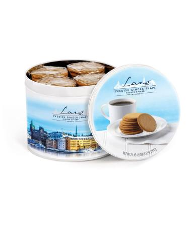 Lars Own Swedish Ginger Snaps Tin - Authentic Scandinavian Cookies - Buy Online on GoSupps.com
