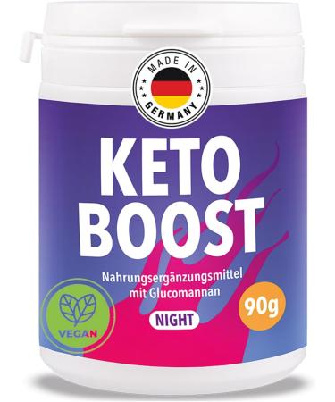 Keto Brn Night - Caffeine -free with Glucomannan & Chroma from Germany |Supports the metabolism |90g powder corresponds to approx. 180 capsules |Diet dietary supplement vegan (90g)