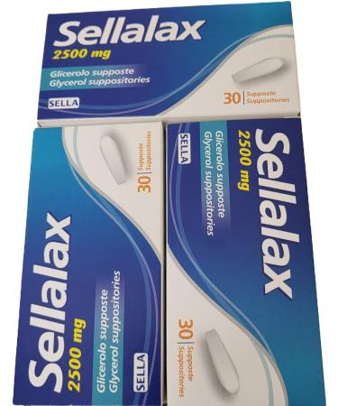 ELEVANTA Selle Sellalax 2500 mg Suppositoires glyc rol Lot de 3 bo tes de 30 pi ces chacune - Buy Online on GoSupps.com