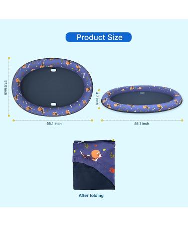 Pet Soft Inflatable Dog Float Raft - Large Blue for Summer Swimming - Buy Online on GoSupps.com