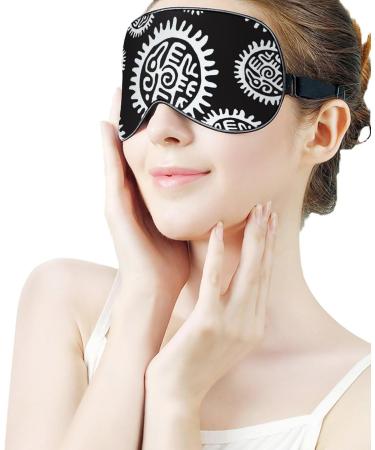 Aztec & Mayan Eagle Soft Sleep Mask - Adjustable Eye Cover for Men & Women | Effective Shading Blindfold - Buy Online on GoSupps.com
