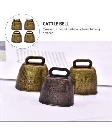 Xmas Bells 12pcs Cattle Farm Animal Copper Cow Horse Sheep Grazing Metal Copper Bells Small Brass Bells Cattle Goat Farm Loud Bronze Bell Pet Collar Hanging Bell - Buy Online on GoSupps.com
